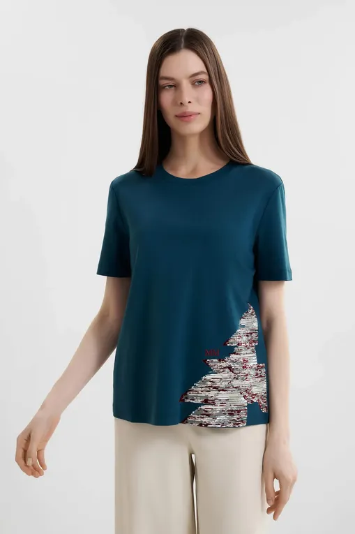Футболки MM by MaxMara MMLNEGOZI 261694105 004 OIL