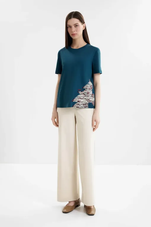 Футболки MM by MaxMara MMLNEGOZI 261694105 004 OIL