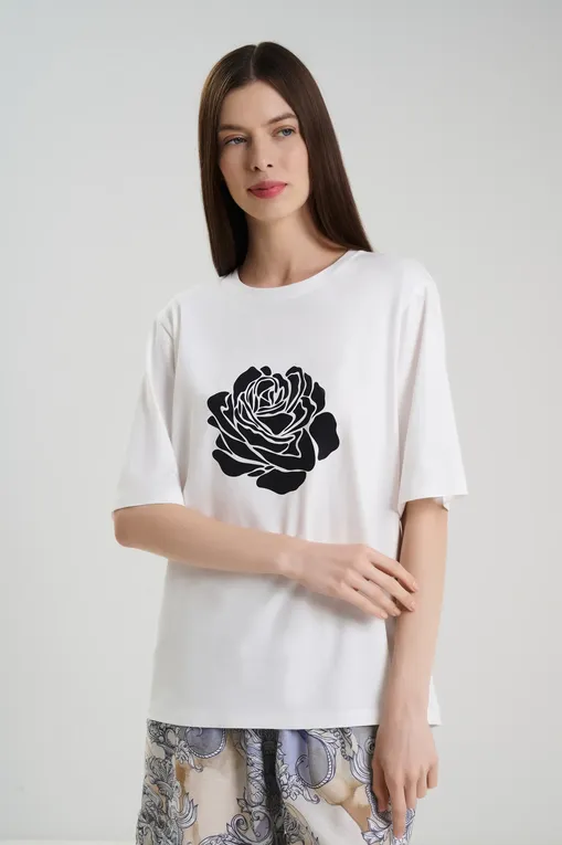 Футболки Petit Pas 101084 print-flower