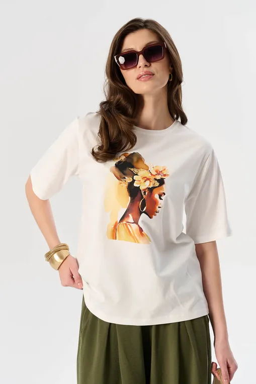 Футболки Petit Pas 101084 print-girl