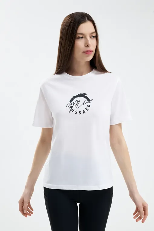 Футболки TRUSSARDI TRU25WTS01 01-WHITE