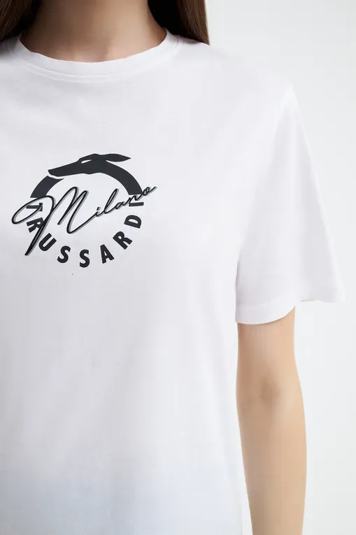 Футболки TRUSSARDI TRU25WTS01 01-WHITE
