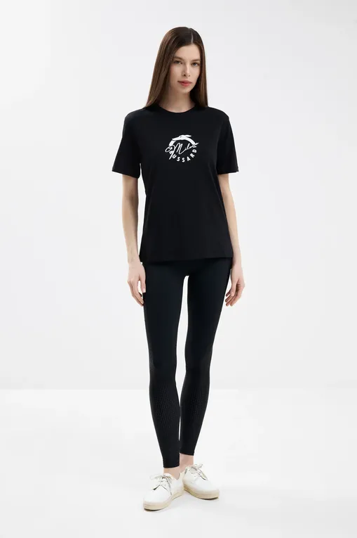 Футболки TRUSSARDI TRU25WTS01 03-BLACK