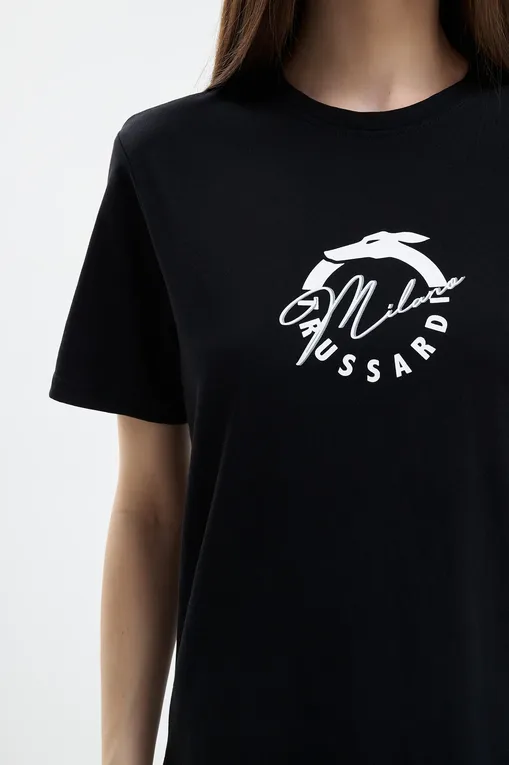 Футболки TRUSSARDI TRU25WTS01 03-BLACK