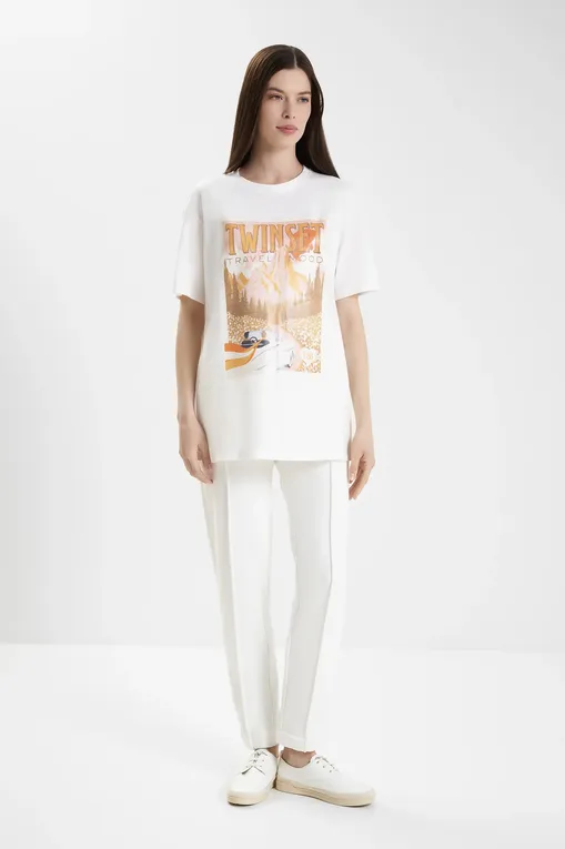 Футболки TWINSET U&B 231LL2RAA 00632 SUGAR