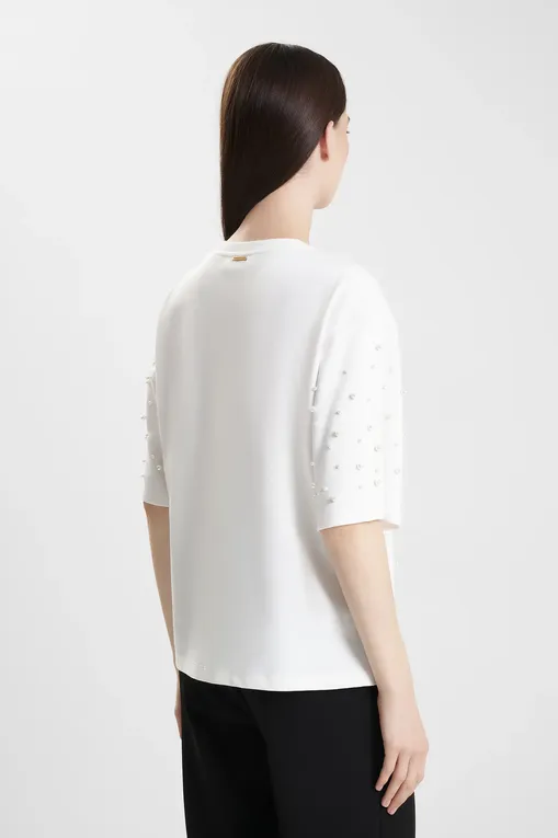 Футболки TWINSET U&B 242LL2MAA 00245 ANTIQUE WHITE