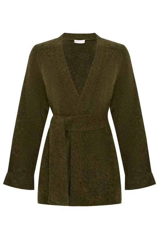 Кардиганы Diana Gallesi M214J004945N 35 VERDE BOSCO