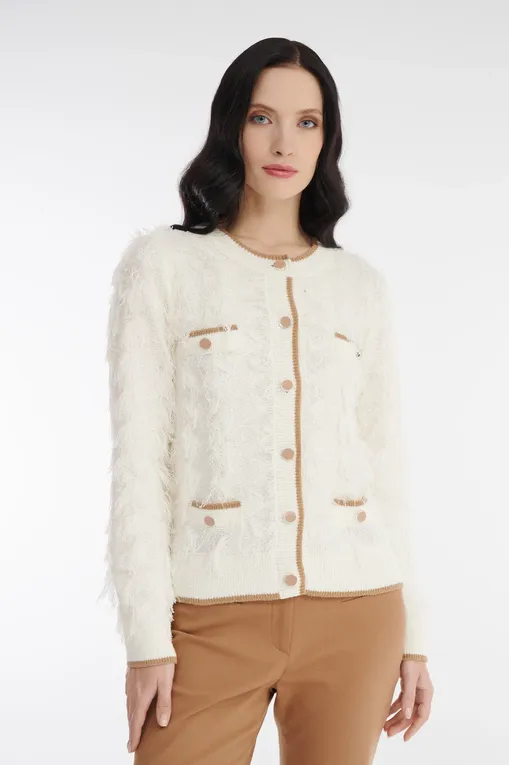Кардиганы Diana Gallesi M916J004618N A1 WHITE+TABACCO