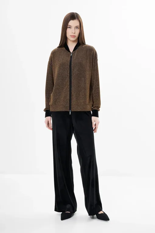 Кардиганы Luisa Viola G902L008437N 022 BLACK/GOLD