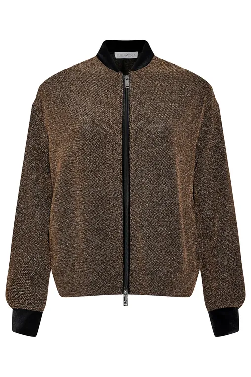 Кардиганы Luisa Viola G902L008437N 022 BLACK/GOLD