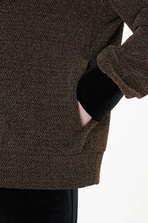 Кардиганы Luisa Viola G902L008437N 022 BLACK/GOLD