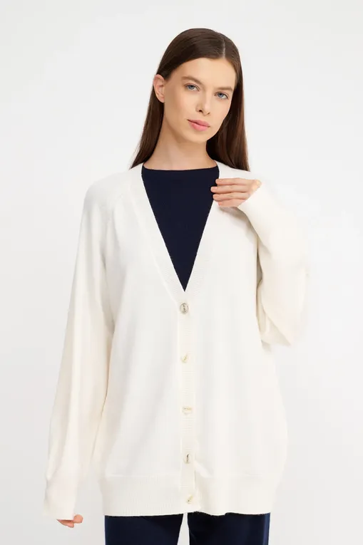 Кардиганы Max Mara Leisure AMPEZZO 242634601 001 WHITE