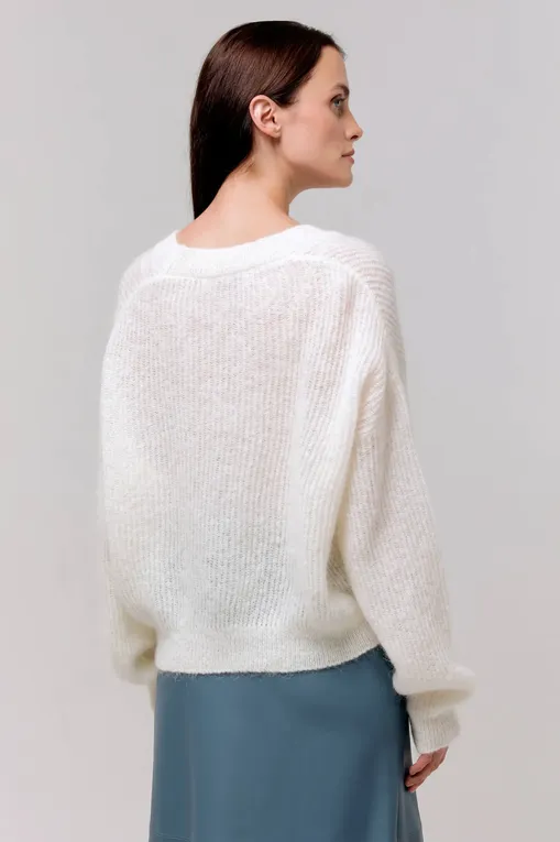 Кардиганы Max Mara Leisure RUGIADA 23334604 001 WHITE