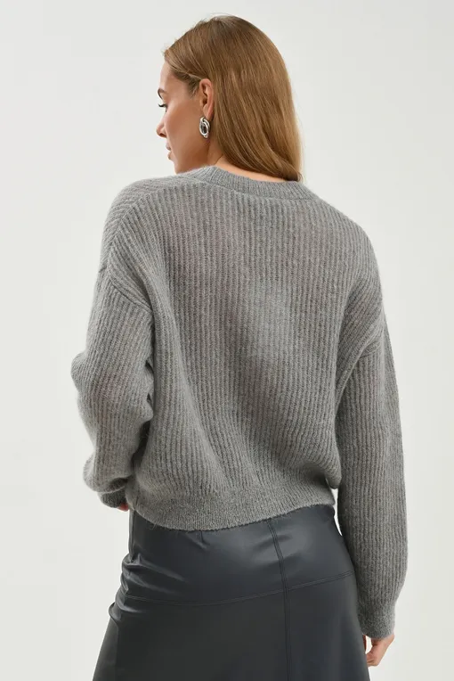 Кардиганы Max Mara Leisure RUGIADA 23334604 002 LIGHT GREY tema1