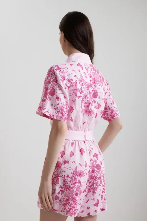 Комбинезоны Mc2 Saint Barth CAROLA LINEN H BUTTERFLY TOILE DE JOUY 21