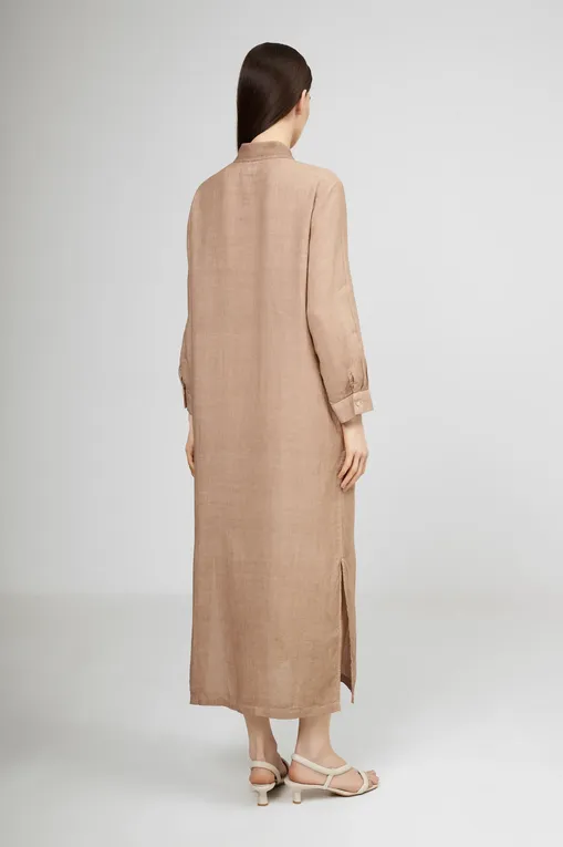 Платья 120% Lino 32ALIW4759-000B317-S-00 S00072 TABACCO SOFT FADE