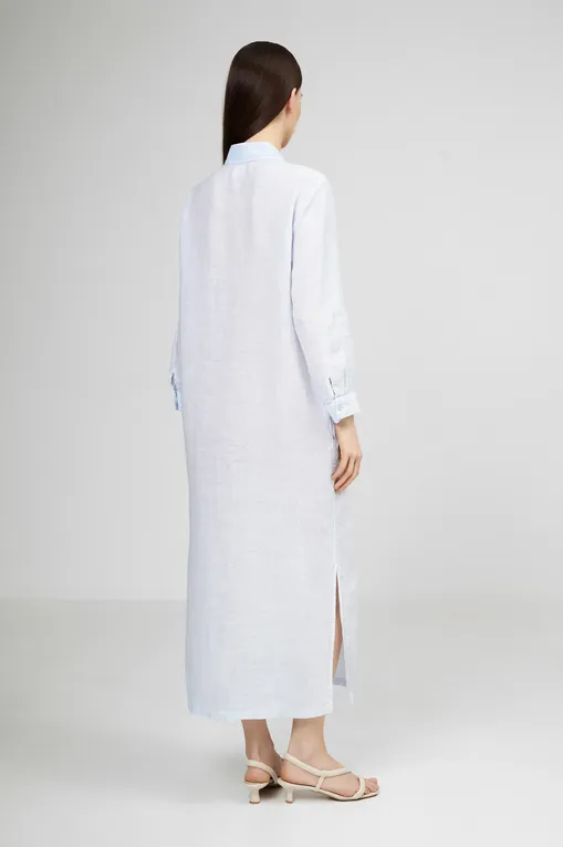 Платья 120% Lino 32ALIW4759-000B317-S-00 S00204 SKY SOFT FADE