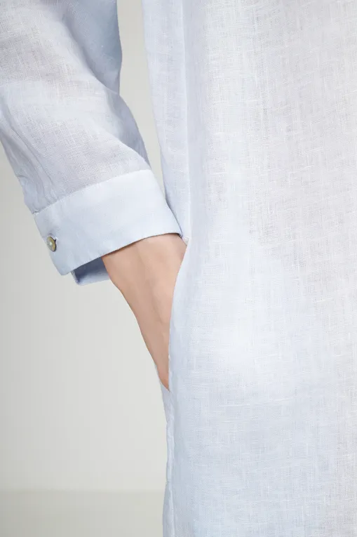 Платья 120% Lino 32ALIW4759-000B317-S-00 S00204 SKY SOFT FADE