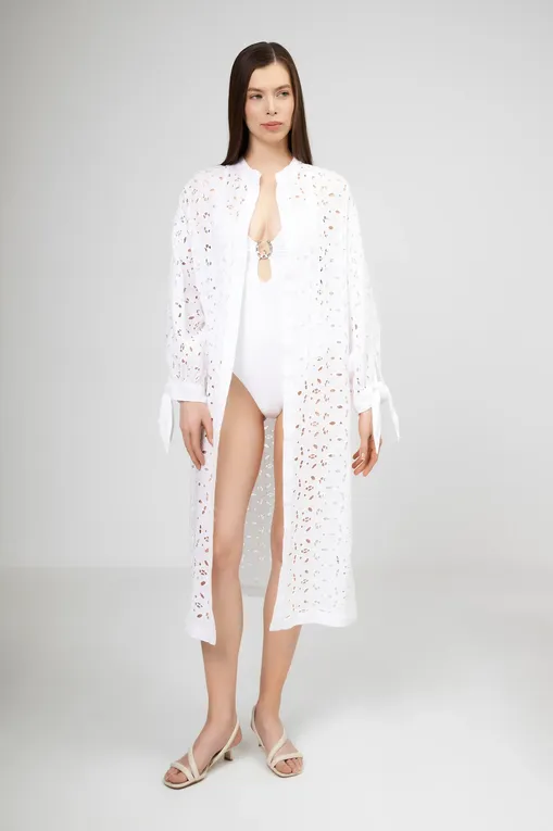 Платья 120% Lino 32ALIW4PIT-000G335-0-00 000050 WHITE