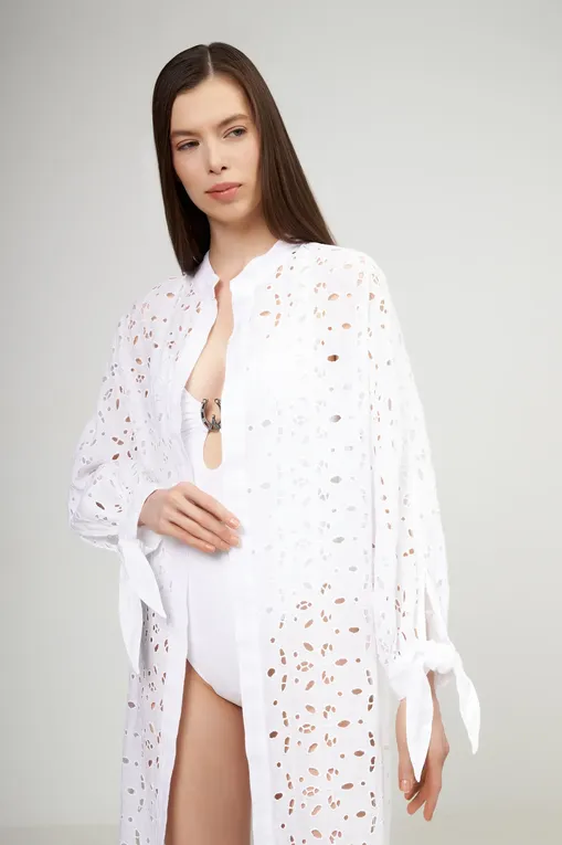 Платья 120% Lino 32ALIW4PIT-000G335-0-00 000050 WHITE