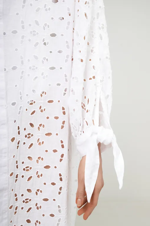 Платья 120% Lino 32ALIW4PIT-000G335-0-00 000050 WHITE