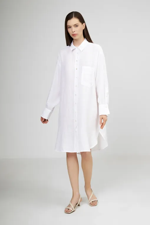 Платья 120% Lino 32ALIW4PJ4-000B317-0-00 000050 WHITE