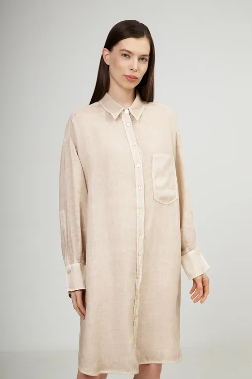 Платья 120% Lino 32ALIW4PJ4-000B317-S-00 S00095 BEIGE SOFT FADE