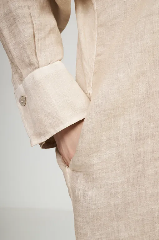 Платья 120% Lino 32ALIW4PJ4-000B317-S-00 S00095 BEIGE SOFT FADE