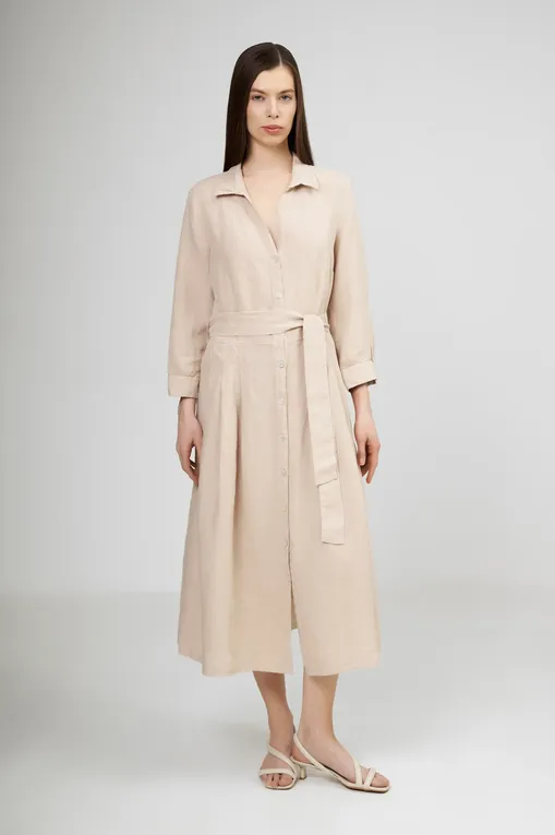 Платья 120% Lino 32BLIW4PK3-000F753-0-00 000096 SAND