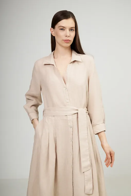 Платья 120% Lino 32BLIW4PK3-000F753-0-00 000096 SAND