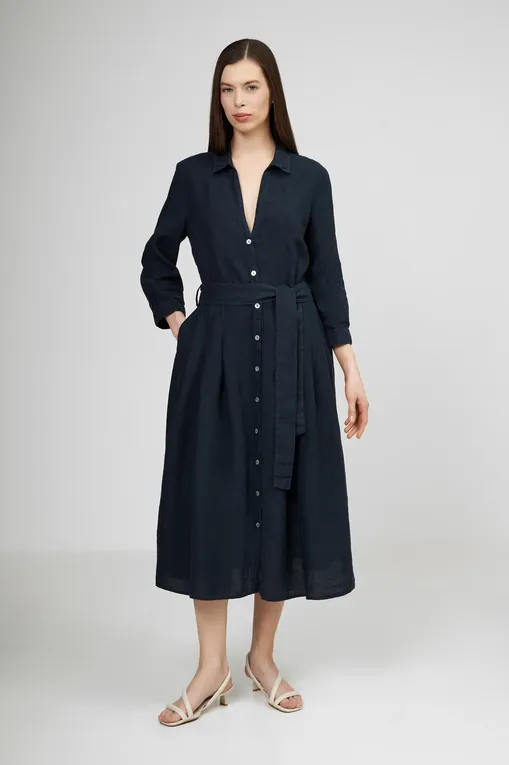 Платья 120% Lino 32BLIW4PK3-000F753-0-00 000028 NIGHT BLU