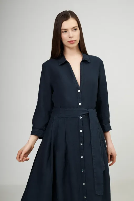 Платья 120% Lino 32BLIW4PK3-000F753-0-00 000028 NIGHT BLU