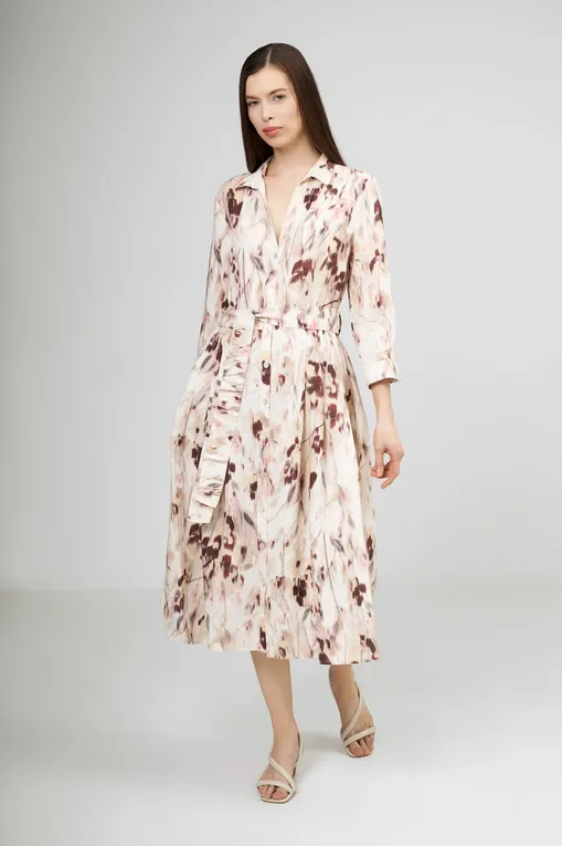 Платья 120% Lino 32BLIW4PK3-000G338-1-00 100080 WASHED-PINK PRINT