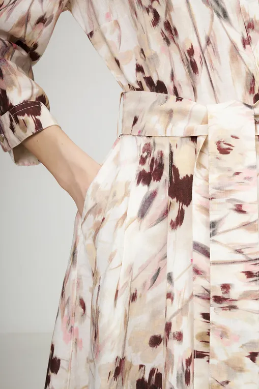 Платья 120% Lino 32BLIW4PK3-000G338-1-00 100080 WASHED-PINK PRINT