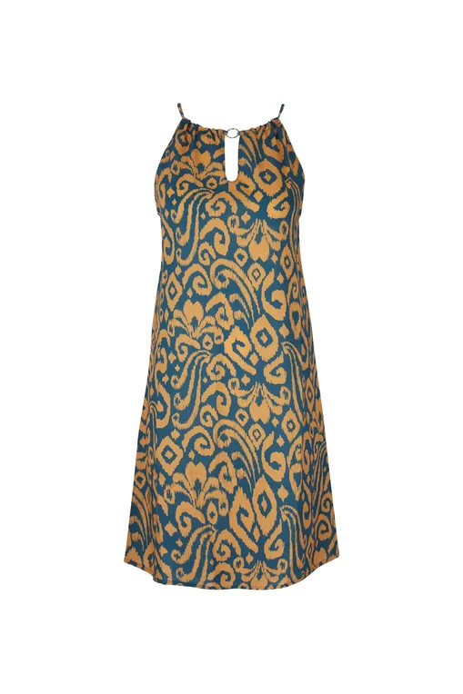 Платья Antigel ESB1038 IKAT VERT ORANGE