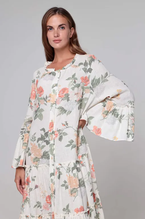 Платья BALLANTYNE BLD171 SVA05 WHITE FLOWERS 78050