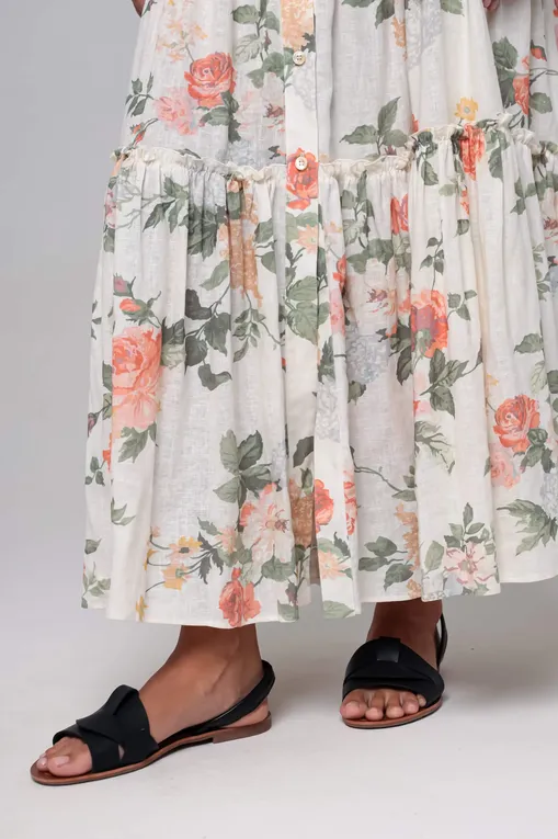 Платья BALLANTYNE BLD171 SVA05 WHITE FLOWERS 78050