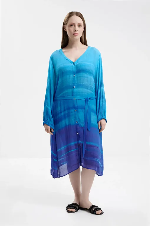 Платья Charmline C3569646 473 aqua flow