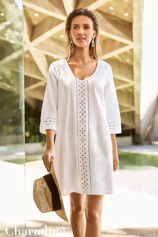 Платья Charmline C3753561 001white