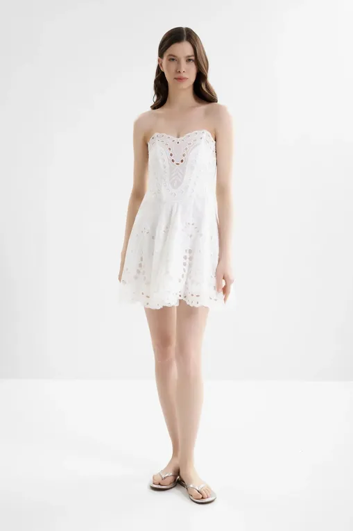 Платья Charo Ruiz Ibiza 263601 White Sealace