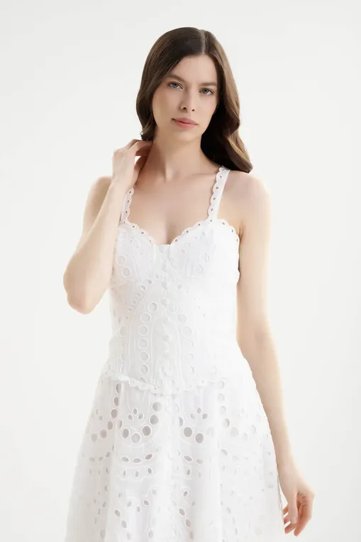 Платья Charo Ruiz Ibiza 263614 White Sealace