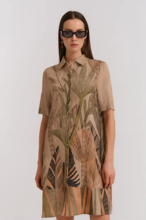 Платья Diana Gallesi 7033R005037N 1 GREEN/BEIGE/COCOA