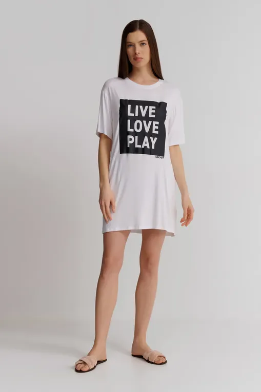 Платья домашние DKNY YI3022526 100 White