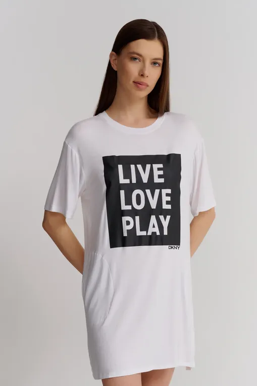 Платья домашние DKNY YI3022526 100 White