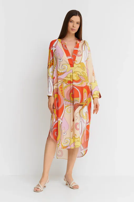 Платья Furstenberg 432/31725 471red.yellow.bunt