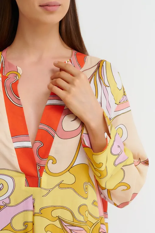 Платья Furstenberg 432/31725 471red.yellow.bunt