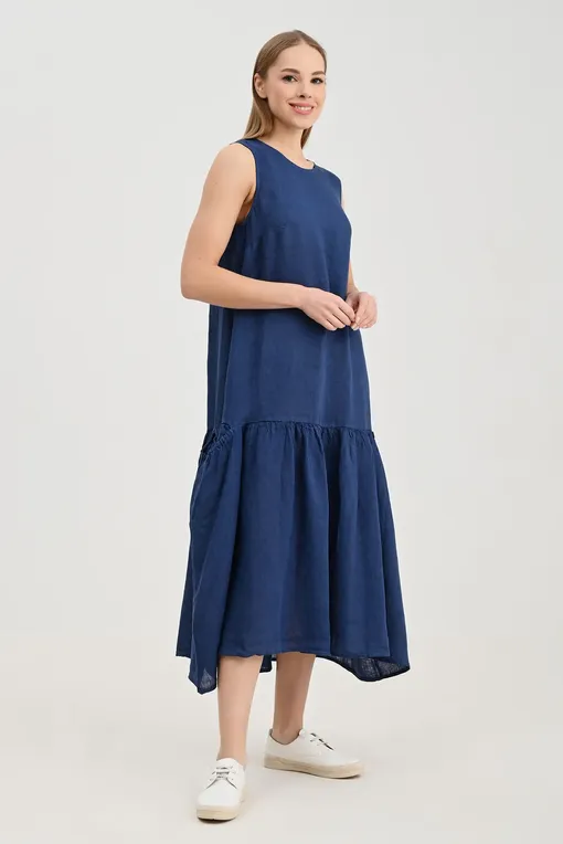 Платья LaFabbricaDelLino A30327 322 Abisso