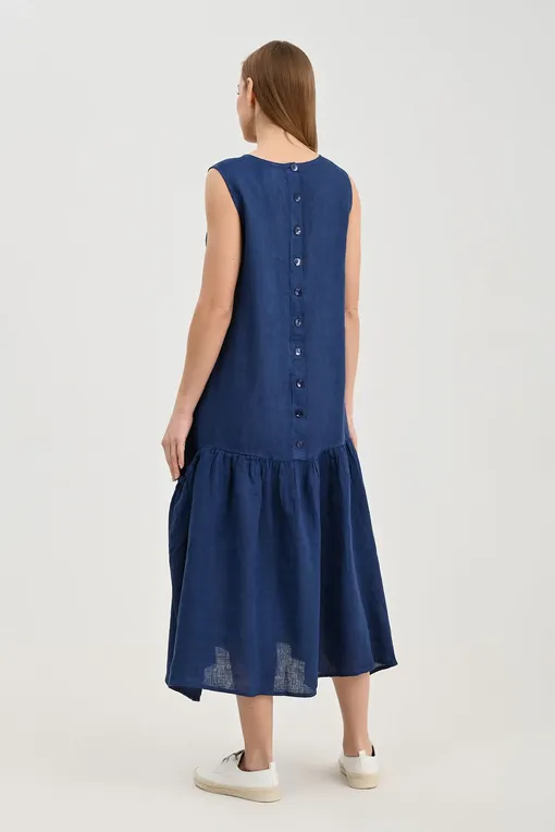 Платья LaFabbricaDelLino A30327 322 Abisso