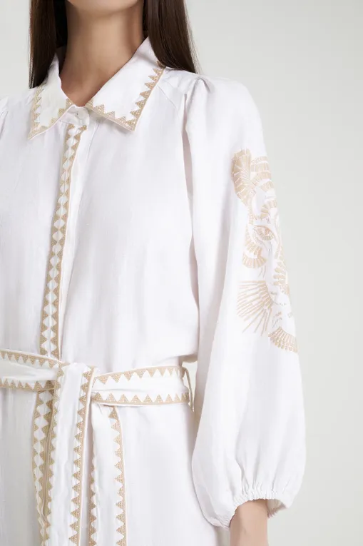 Платья Las Surenas TunicLinen_S25 Mosaico embroidered