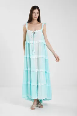 LES NEOBOURGEOISES Puerto Rico long TURQUOISE